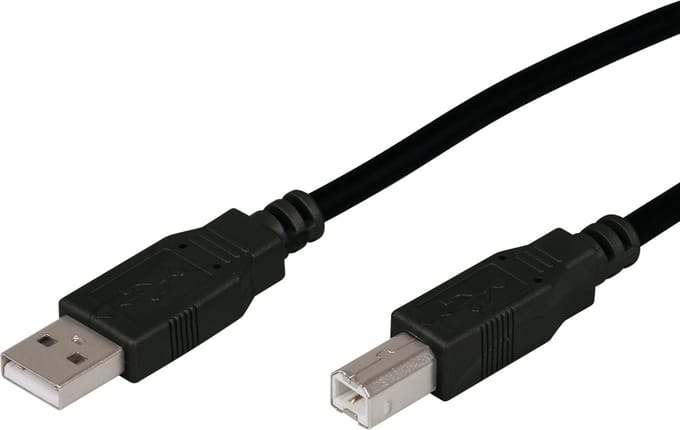 Scanpart USB printerkabel 2 meter - USB A naar USB B - USB 2.0 - Universeel