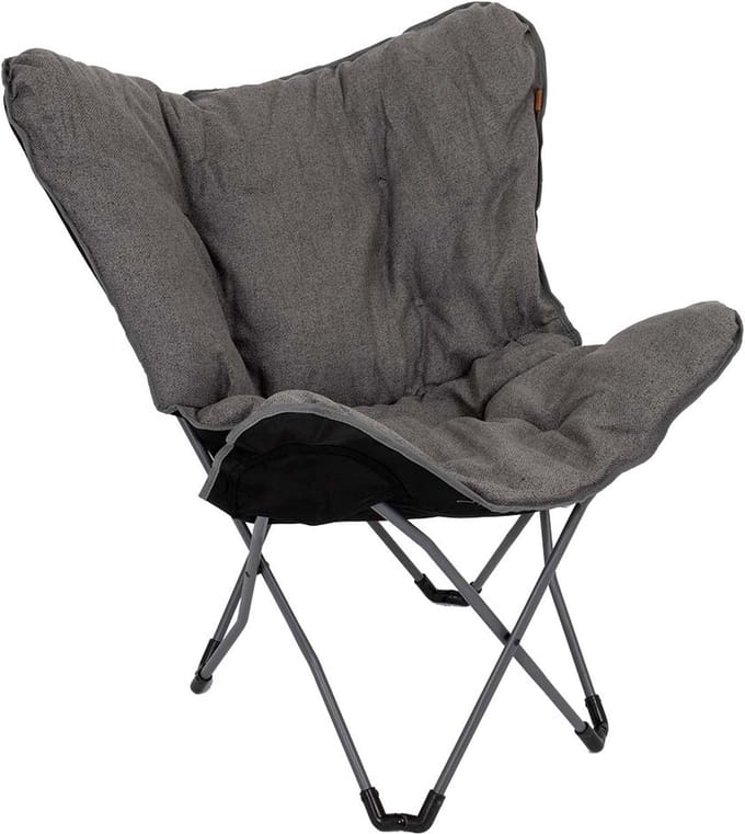 Bo-Camp - Urban Outdoor - Vlinderstoel - Grainger - L - Nika - Grijs