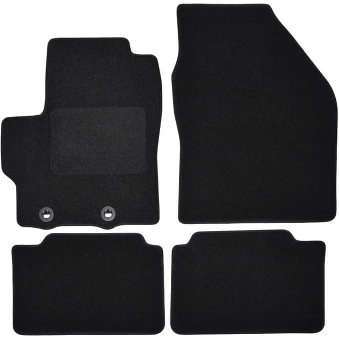 Vloermatten - Toyota - Yaris - Zwart velours - 4 stuks - Precieze pasvorm
