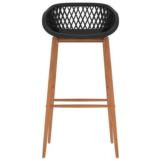 vidaXL - Barstoelen - 4 - st - zwart