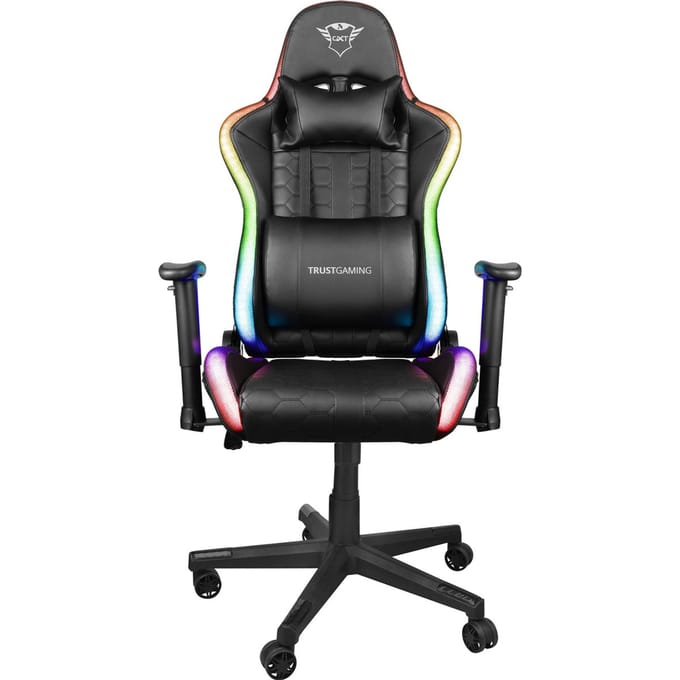 Trust GXT 716 Rizza - Gaming stoel met RGB verlichting - Zwart