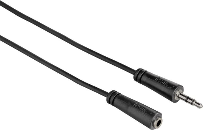 Hama audio verlengkabel 3,5 jack 3m, 1 ster