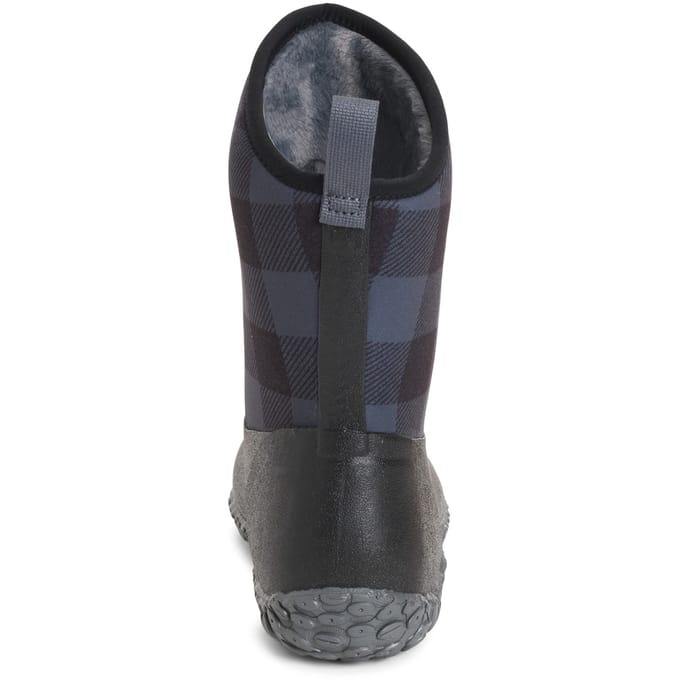 Muck Boot Muckster II Mid | Zwart/Grijs Ruit - Regenlaarzen - Maat 38 -