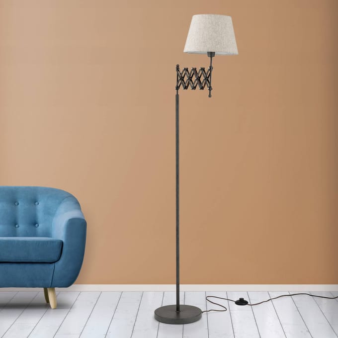 ORION Schaarlamp Factory met linnen kap