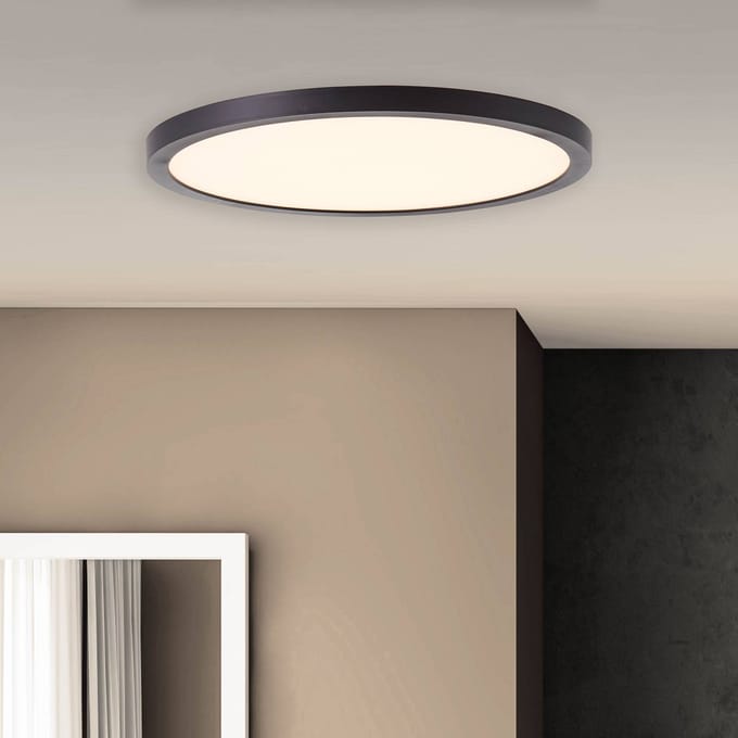 Brilliant Tuco HK19478S76 LED-plafondlamp Energielabel: E (A - G) 16 W Warmwit Zwart, Wit