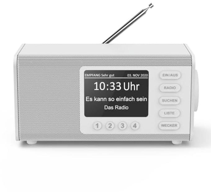 Digitale DAB Radio met Groot Scherm en Eenvoudige Bediening