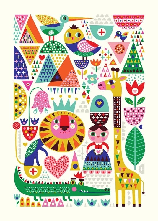 Petit Monkey poster Scandinavian Zoo 50 x 70 cm