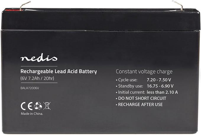 Nedis BALA72006V - UPS battery - Lead Acid - 7200 mAh