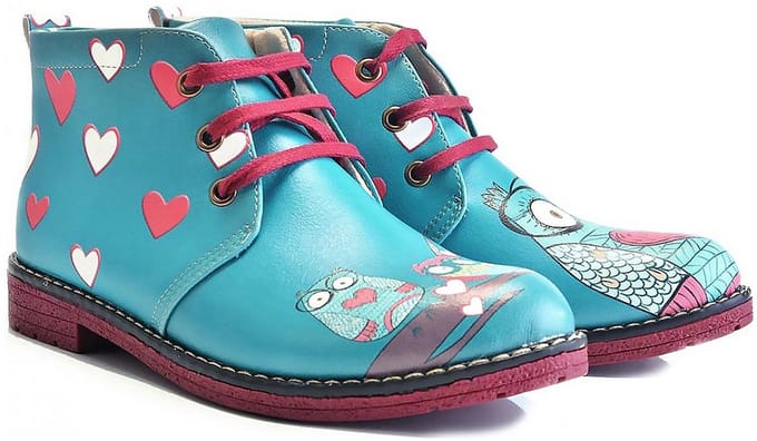 GOBY Owls Boots – Handgemaakt – Premium Kwaliteit – Maat 36