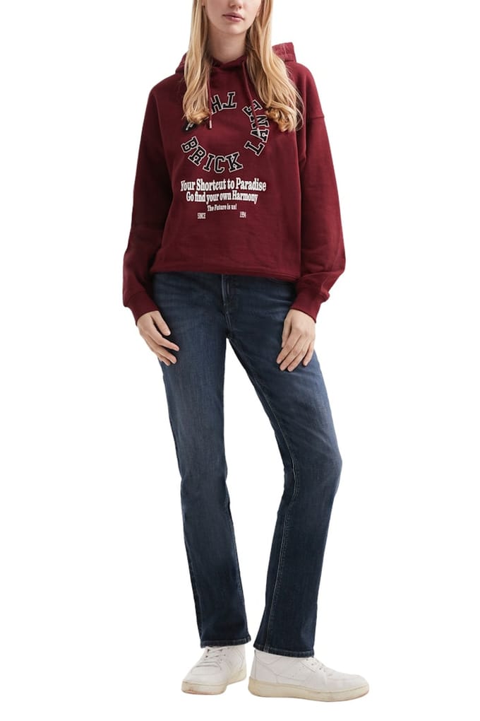 s.Oliver -qs Sweatshirts Burgundy Größe: XS | Kaputzenpullis Outlet | Damen | Braun