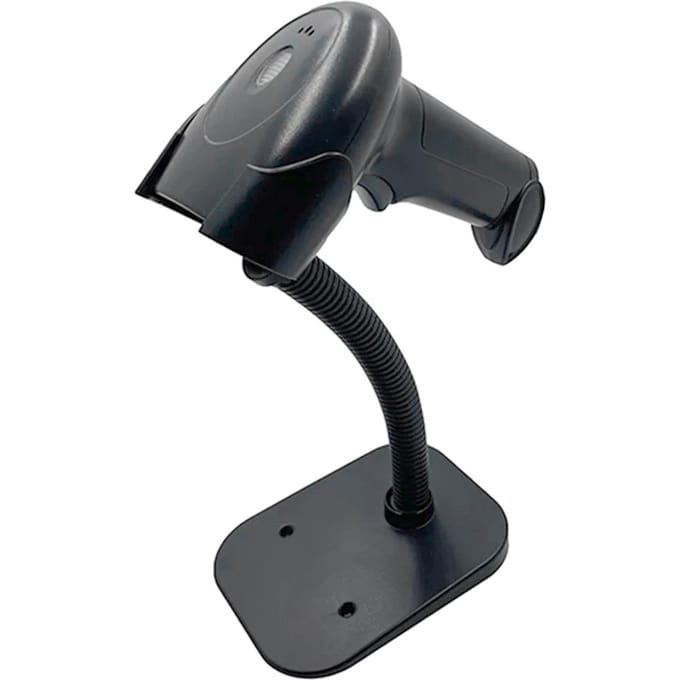 Scanner de codes-barres USB 1D, lecteur de codes-barres filaire portable avec Support, Code papier Compatible avec