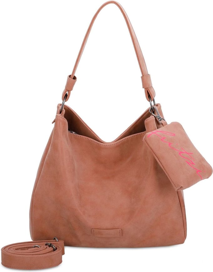 Fritzi aus Preußen Schoudertas Vintage Split02 Shoulder Bag Vintage Oud roze