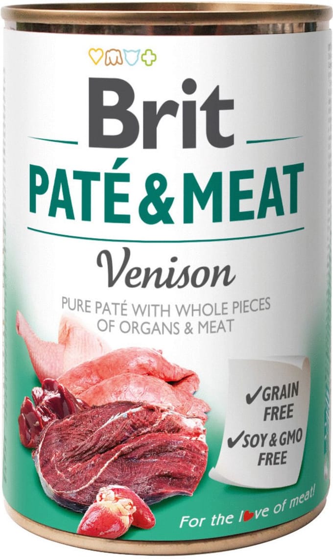 Brit Blik Paté & Meat 400 g - Hondenvoer - Hert