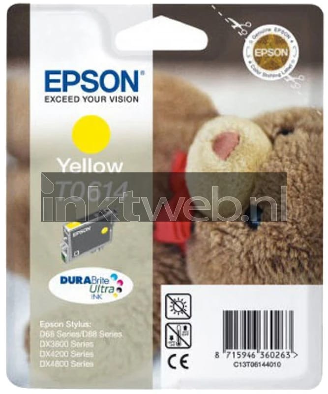 Epson T061 (C13T061440) Inktcartridge Geel