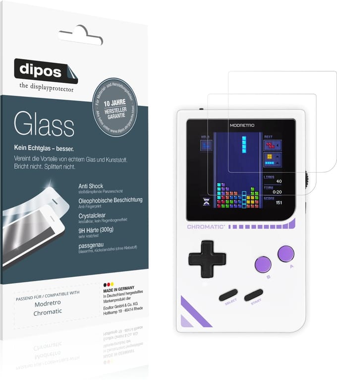 dipos – 2x Pantserfolie geschikt voor Modretro Chromatic | 9H Screenprotector