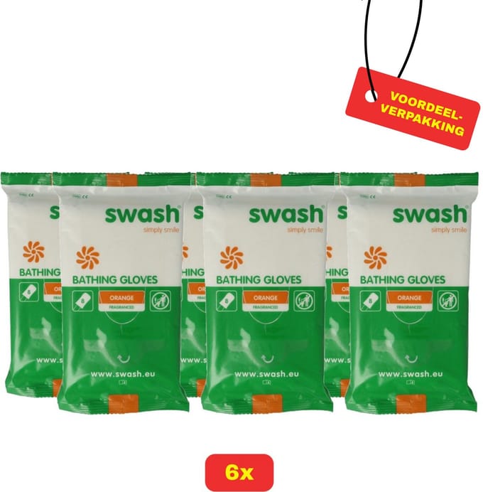Swash Washandjes - Geparfumeerd - 6x5-pack voordeelverpakking