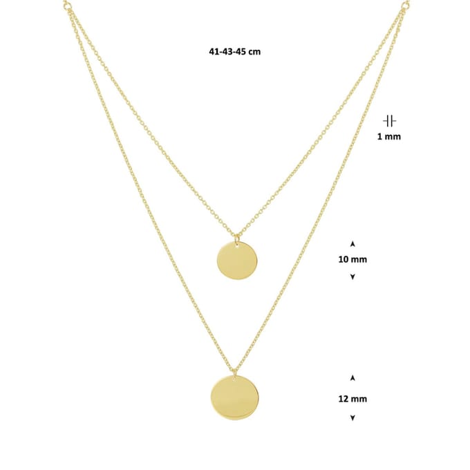 Collier Rondjes 41 - 43 - 45 Cm