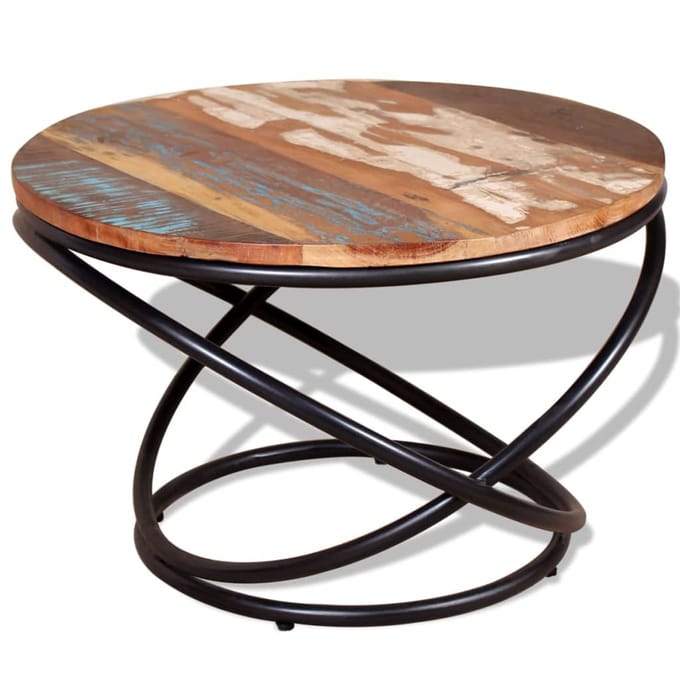 vidaXL - Salontafel - 60x60x40 - cm - massief - gerecycled - hout
