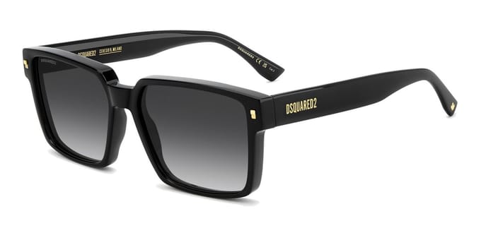 Dsquared2 D2 0202/G/S Black 58/16/145 MAN Zonnebrillen