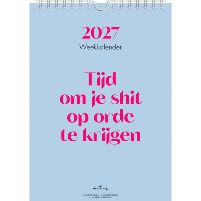 Weekkalender 2027 &C 165x230mm nederlands