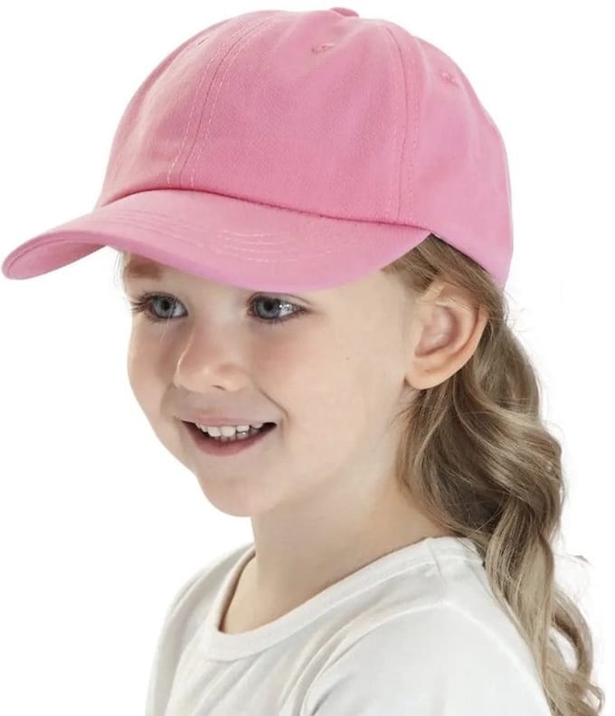 Meisjes Pet Kind - Maat 52 - Donkerroze Fuchsia Roze Baseball Cap