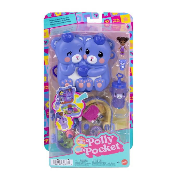 Polly Pocket Compactset Beren en Bosbessen Speelsets