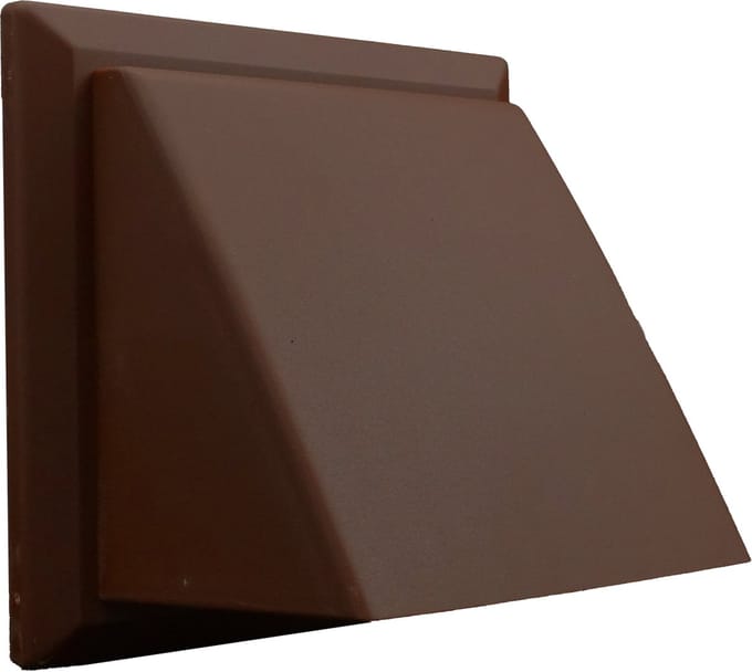 Kaprooster met klep aansluitdiameter Ø150mm, kunststof bruin
