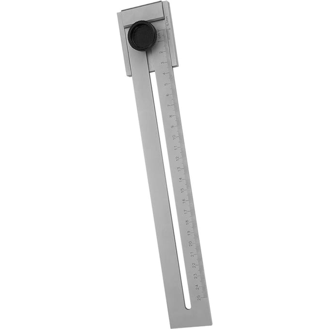 0250 mm Meetbereik Hoge Nauwkeurigheid Houtbewerking Markering Liniaal Meter Meetgereedschap wit