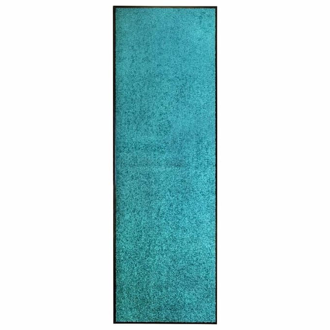 vidaXL - Deurmat - wasbaar - 60x180 - cm - cyaan