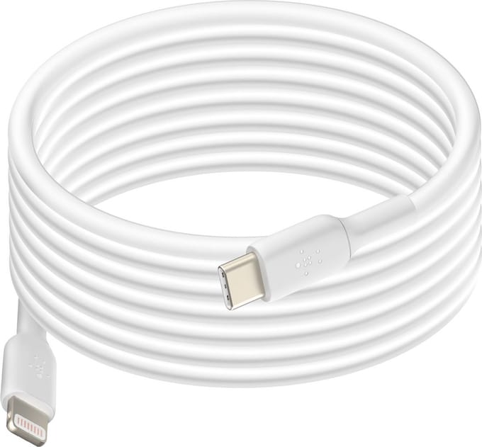 Belkin BOOST↑CHARGE - USB-C naar Lightning Kabel - 2 Meter - 20W - Wit