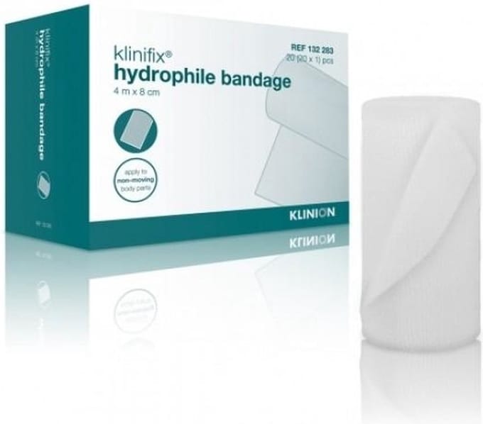 Klinifix Hydrofiel fixatiewindsel 4m x 8cm Klinion