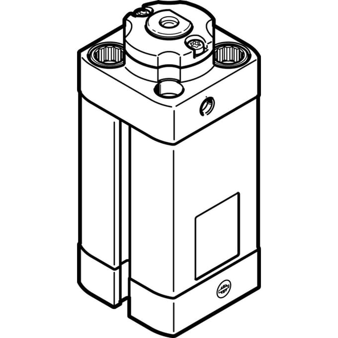 Festo Stoppercilinder 20mm Boring 15mm Slag Dubbelwerkend - 576091 - P2EYN