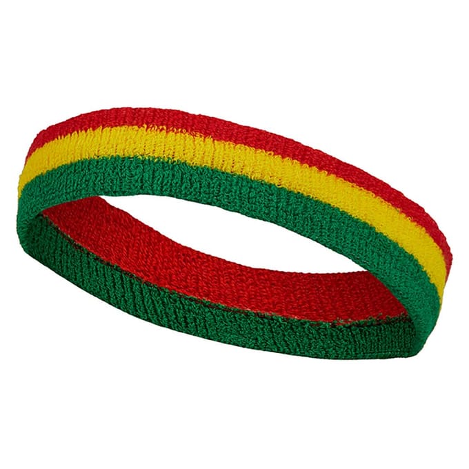 Apollo - Feest hoofdband - gekleurde hoofdband rood-geel-groen one size