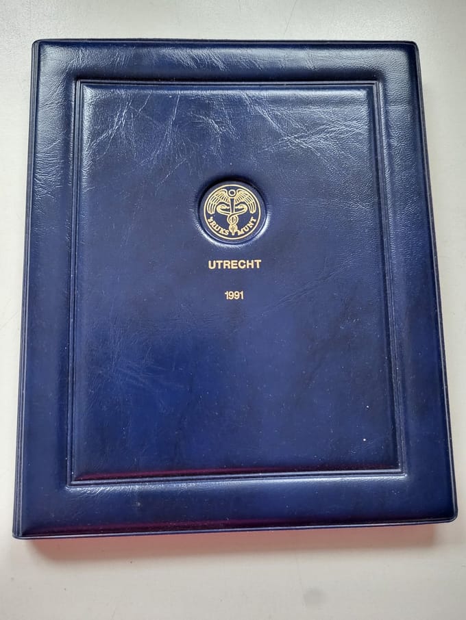 Muntset Nederland 1991 kwaliteit proof incl penning Drenthe