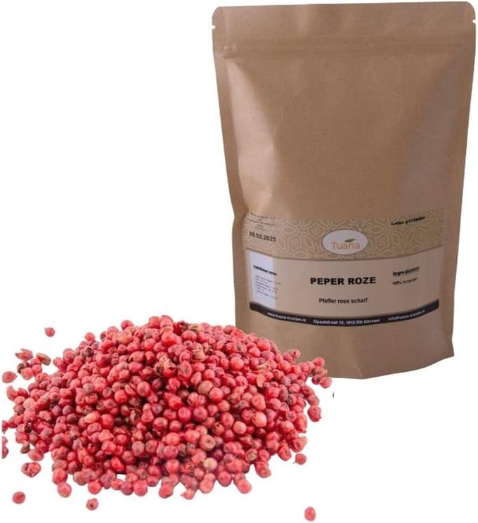 Tuana Kruiden - Roze Peper Heel - Zak 500 Gram - Tuanashop - KZ0206