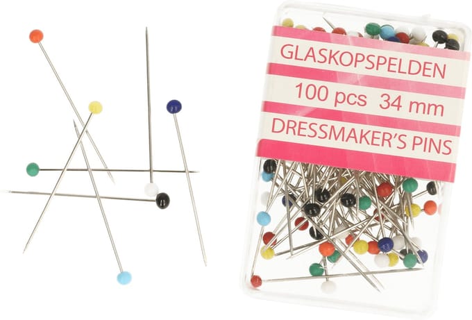 Opry 100 glaskopspelden 34mm