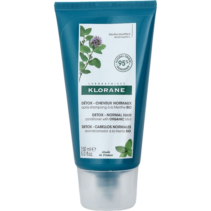 Klorane Detox - Normaal Haar Organic Mint Conditioner 150 ml