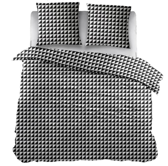 Snoozing Chanel Dekbedovertrek - Extra breed - 260x200/220 cm - Black
