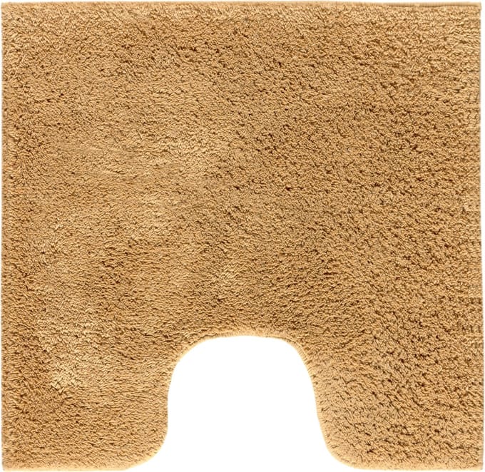 Casilin Havana WC-mat - 59 x 59 cm - Met uitsparing - Caramel