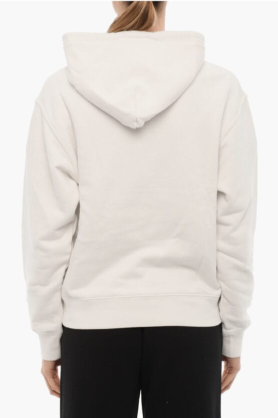Effen STOPPERS hoodie met afneembare ketting in wit