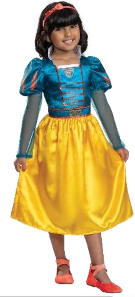 DISNEY - SNOW WHITE LIVE ACTION, Sneeuwwitje Live Action Jurk Klassiek, Maat S (5 - 6 jaar)