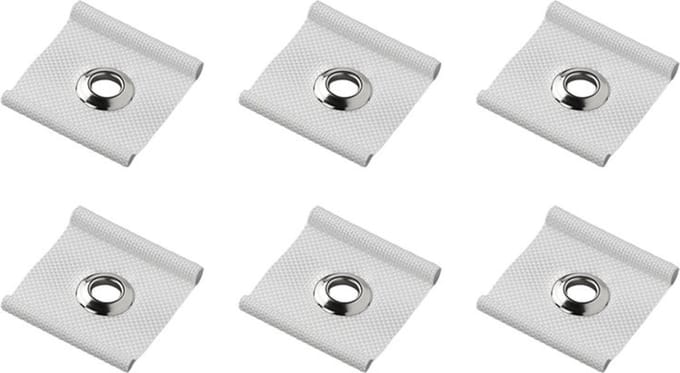 ProPlus Tentrail hangers - met oog - 5-8 mm - set van 6 - wit