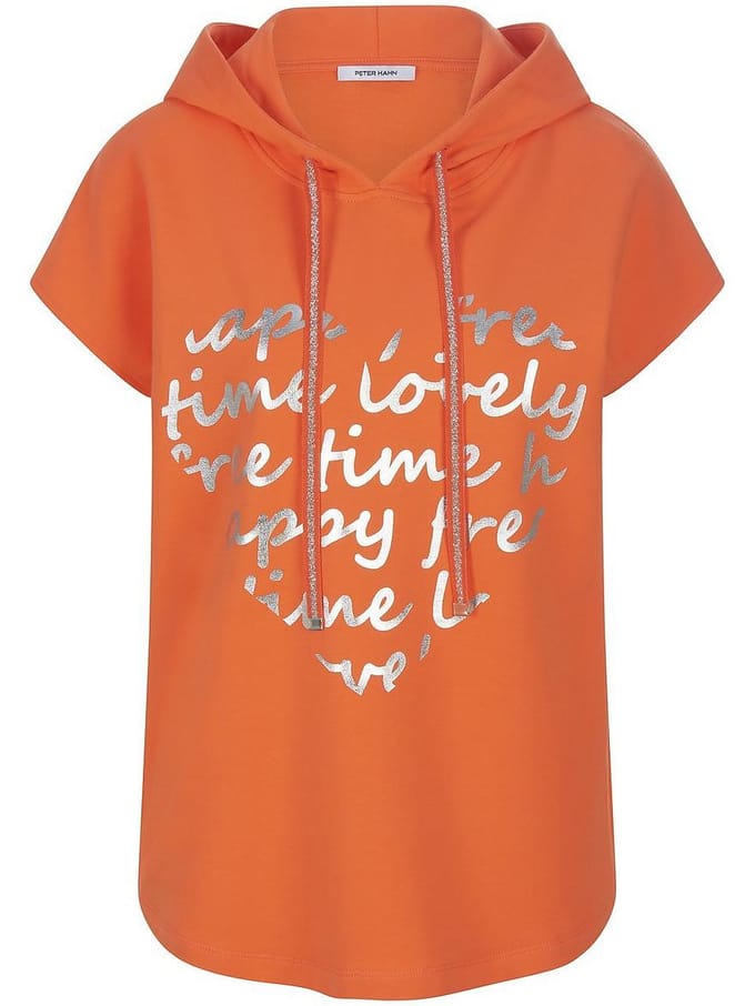 Capuchonsweatshirt Van Peter Hahn oranje