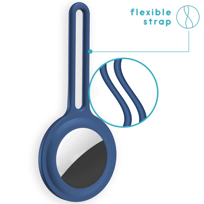imoshion Siliconen Keychain Case geschikt voor AirTag - Donkerblauw