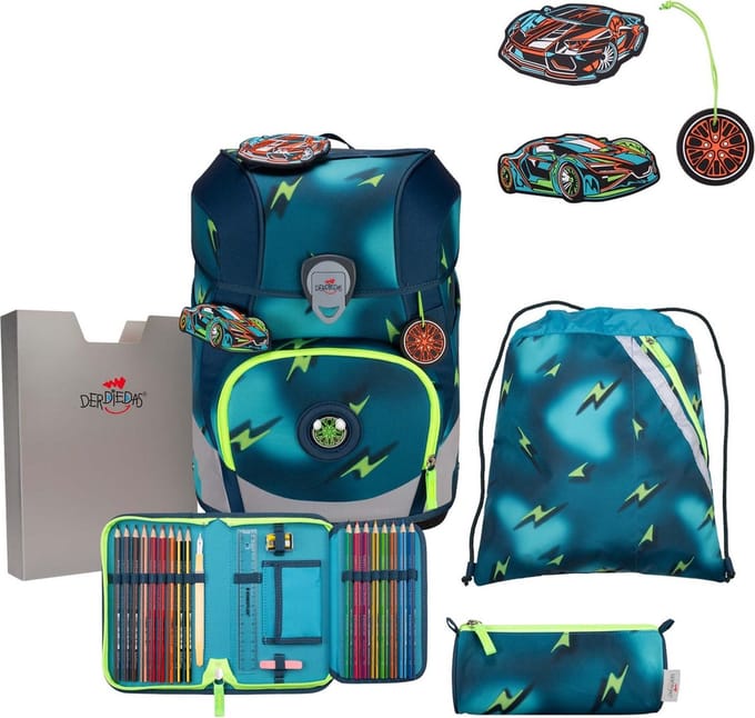 DerDieDas ErgoFlex Tiny - Schoolrugzak Set 5tlg. 900g (Magic Light)