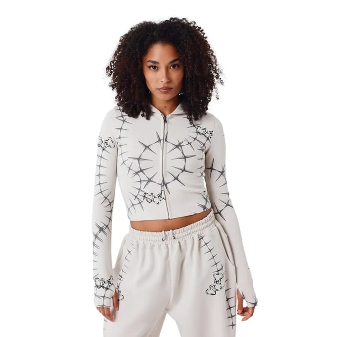 Sweatshirt met capuchon barbelet eyelet vrouw Project X Paris