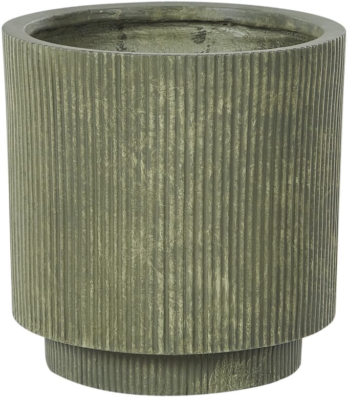 DARIA - Bloempot - Olijfgroen - 37 cm - Kleivezels