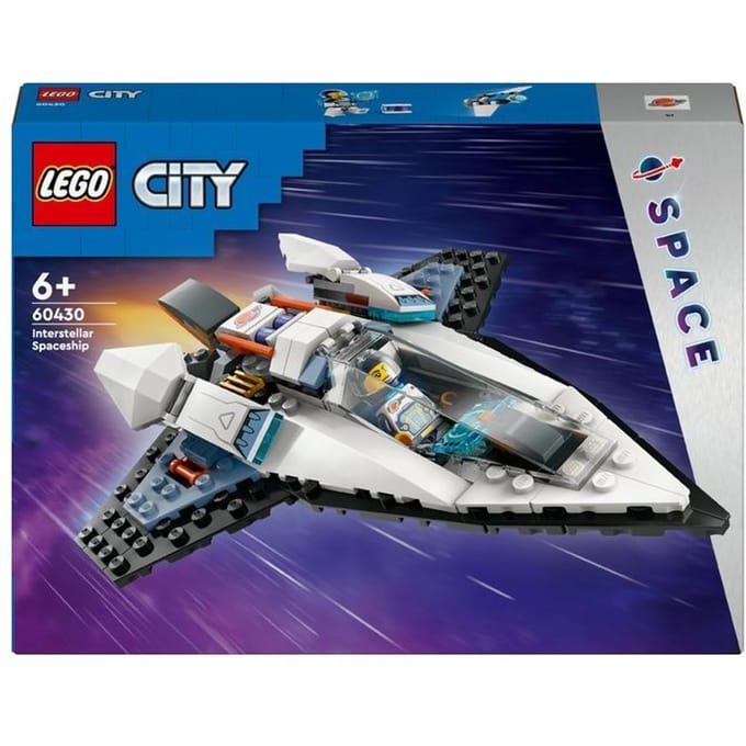 LEGO 60430 City Interstellair ruimteschip Ruimte Speelgoed Set met Astronaut Minifiguur