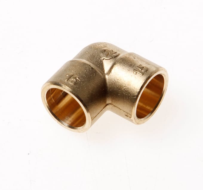 Bonfix soldeer knie - 15 mm messing