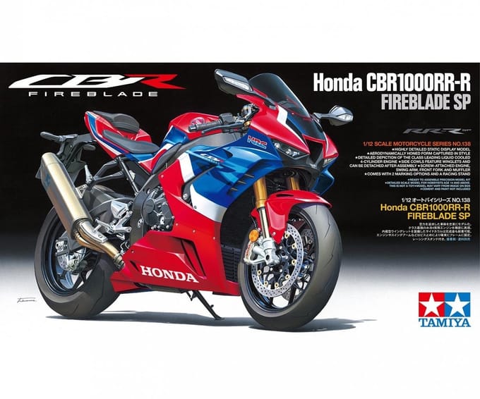 Tamiya Modelbouwpakket Auto - 14138 Honda CBR1000RR-R Fireblade SP Plastic - 1:12 - Modelbouw